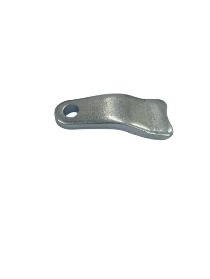 Steel rear brake rod arm for rear braking system linkage and actuation.